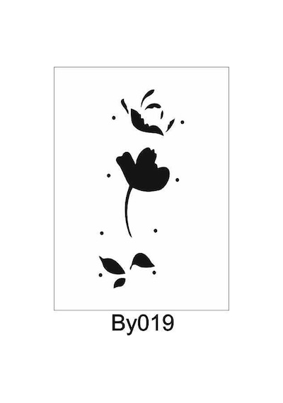 Boyutlu Desen Stencil Şablon 15X30 By-019