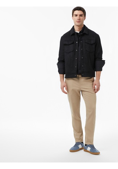Nautıca Nautica Erkek Siyah Regular Fit Süet Ceketdüzj65016t