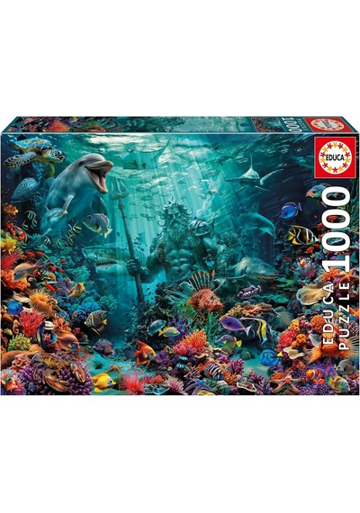 Educa Puzzle Yapboz 1000 Parça - Poseidon Mercan Resifi - 20174 - Poseidon Coral Reef