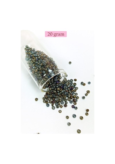 Dökme Cam Kum Boncuk 8/0 3 Mm - 4 Renk - Toplam 80 Gram - Bnc418 Diğer