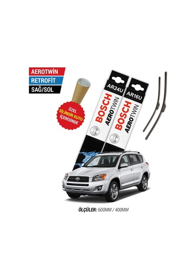 Toyota Uyumlu Rav4 Silecek Takımı 2005-2013 Bosch Aerotwin N11.3062