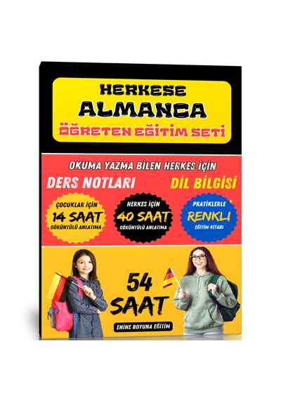Herkese Almanca Öğreten Eğitim Seti 54 Saat Görüntülü Anlatım