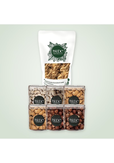 Çiğ Kuruyemiş Avantaj Paketi 4'lü 4x500 G - Kaju, Badem, Fındık İçi, Ceviz İçi 2 KG