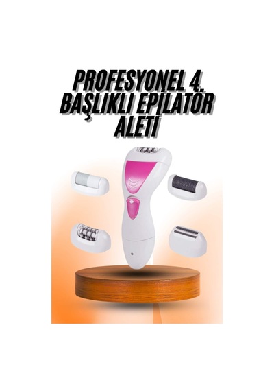 4 Başlıklı Bakım Cihazı Epilatör Tüy Alma Makinesi Topuk Törpüsü Mh-hs4256-0606