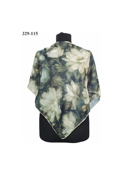 Moonscarfs Moonscarf Soft Pamuk Eşarp Yeşil 329-115 Çok Renkli