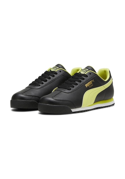 Puma Erkek Siyah-sarı Roma Basic Sneaker Ayakkabı 36957153 Siyah - Sarı