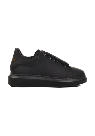 Ayakmod Premium 02028 M Siyah Hakiki Deri Erkek Sneaker Siyah