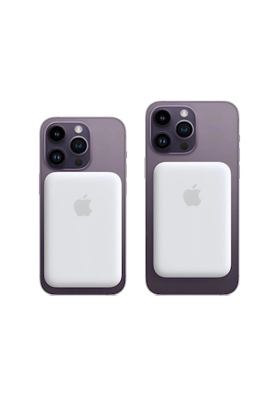 İphone 15 / 16 / 17 Uyumlu Magsafe Kablosuz Powerbank 5000 Mah Wireless Taşınabilir Batarya Şarj Aleti Beyaz