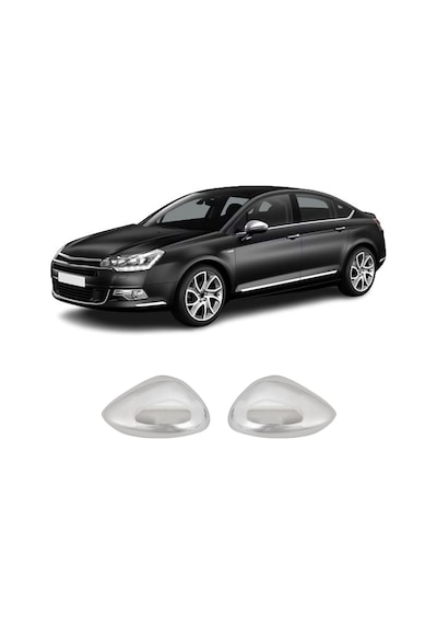 Citroen C5 Uyumlu 2008-2018 Krom Ayna Kapağı 2 Parça Paslanmaz Çelik