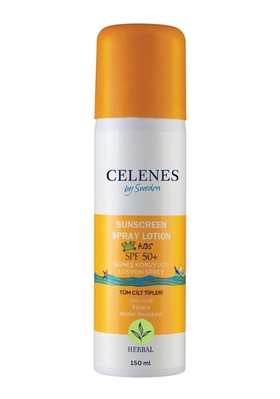 Celenes Herbal Çocuk Güneş Koruyucu Losyon Sprey SPF 50+ 150 ML