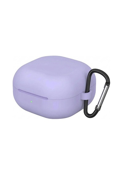 Caseonn Samsung Galaxy Buds 4 Pro Kılıf V2 Askı Aparatlı Mat Silikon Lila