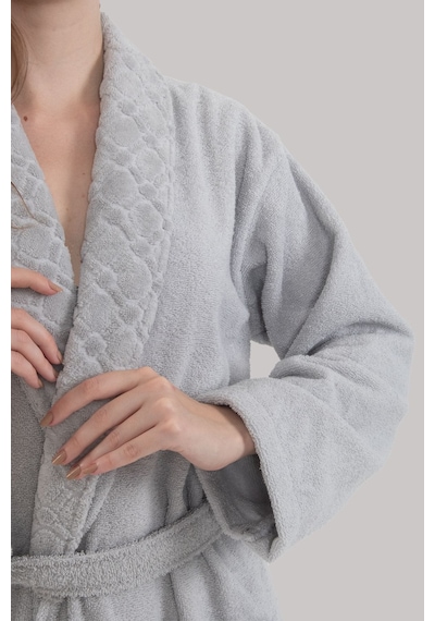 Güvenal Anatolia Soft Unisex Bornoz 4 Gri