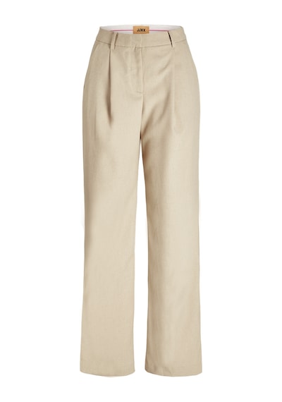 Jack & Jones Kadın Yüksek Bel Keten Pantolon - Ellis - 12268837 Feather Gray Gri