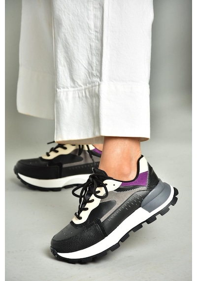 Fox Shoess312212809 Siyah Spor Ayakkabı Sneakers Siyah