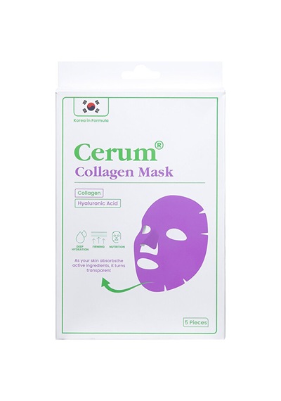 Cerum Yüzde Eriyen Kolajen Maskesi Kolajen - Hyaluronik Asit - Probiyotik Canlandırıcı 1 Adet
