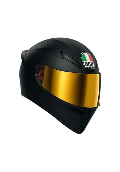 Agv K1 S Mono Matt Black Gold Vizör Kask Mat Siyah