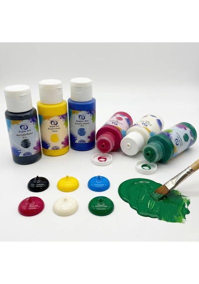Superart Akrilik Multisurface Boya Seti 6'lı 6x50 Ml