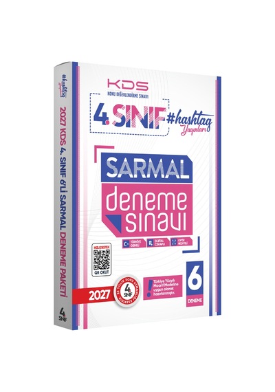 2027 4.Sınıf #hashtag Kazanım Değerlendirme Sınavı 6lı SARMAL Deneme Paketi Türkiye Geneli