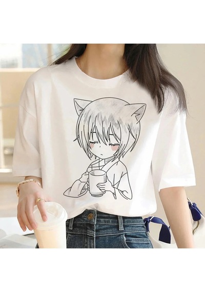 Startmore Beyaz Tomoe Kamisama Öpücük Japon Yaz Y2k Üst Grafik 2000 S Komik Lar Beyaz Startmore Beyaz Tomoe Kamisama Öpücük Japon Yaz Y2k Üst Grafik 2000 S Komik Lar Beyaz