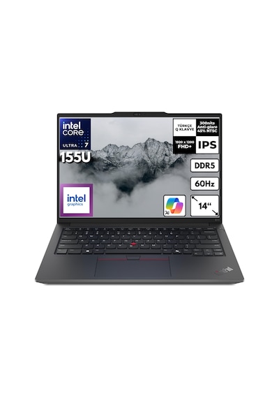 Lenovo ThinkPad E14 Gen 6 21M70043TXHMF11 Ultra 7-155U 48 GB 1 TB SSD 14" W11H Dizüstü Bilgisayar