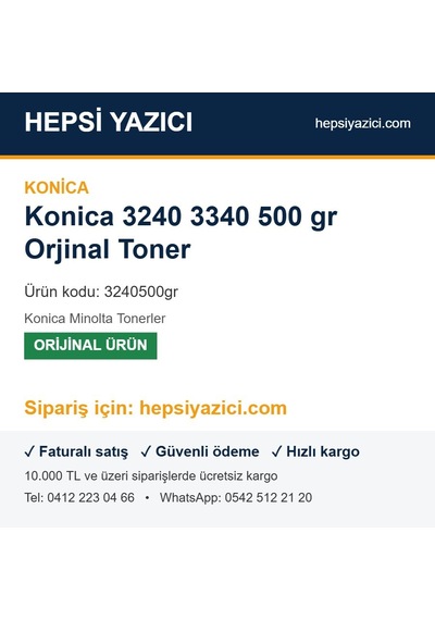 Konica 3240 3340 500 Gr  Toner