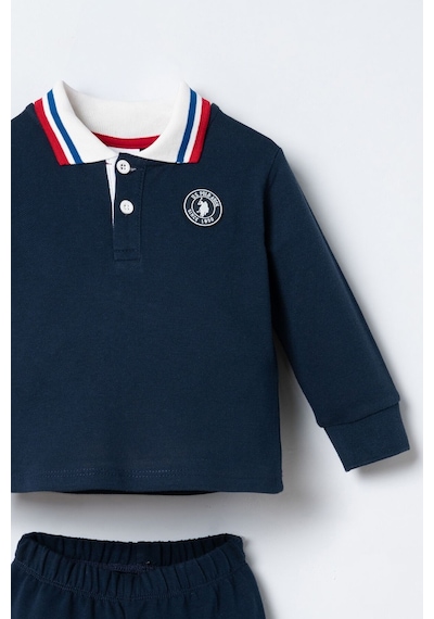 U.S. Polo Assn. Erkek Bebek Lacivert Uzun Kol Pijama Takım Usb3197-c-v1 Usb3197-c-v1