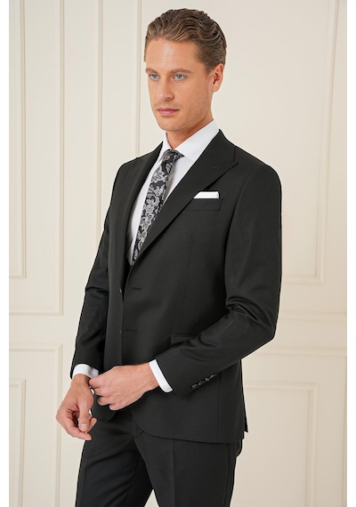Efor Tk 904 Slim Fit Siyah Spor Takım Elbise Siyah Efor Tk 904 Slim Fit Siyah Spor Takım Elbise Siyah