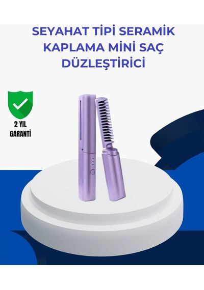 Taşınabilir Saç Düzleştirici Tarak Ayarlanabilir Isı Kontrollü