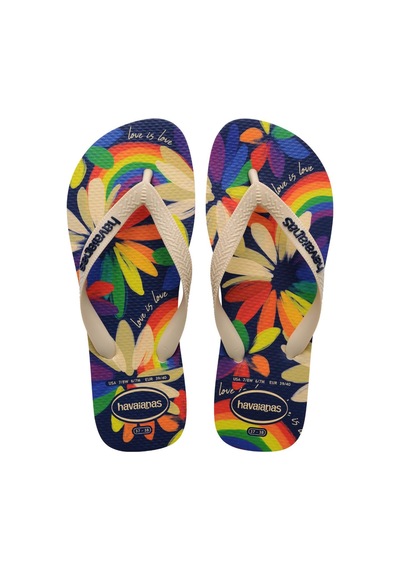 Havaianas Kadın Top Pride Çok Renkli Parmak Arası Terlik-14622 Bej