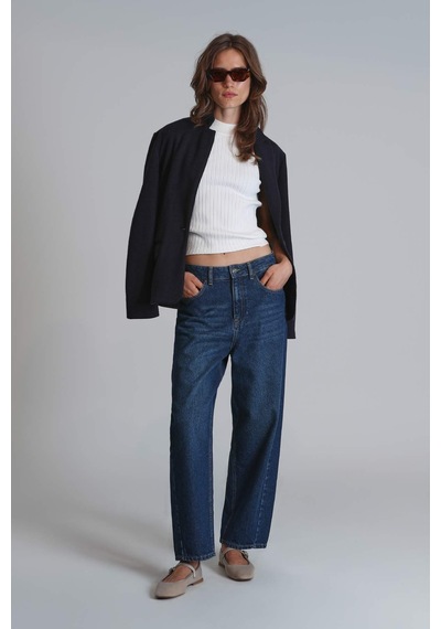 Lufian Lotus Kadın Denim Koyu Mavi Koyu Mavi 122200002100310 Koyu Mavi