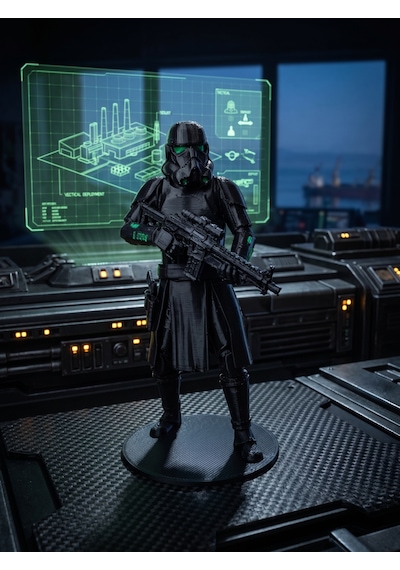 Riva Self Star Wars Rogue One Death Trooper Figür Koleksiyonluk Karakter Biblo 3d Baskı 10-13-15 Cm 13 Cm
