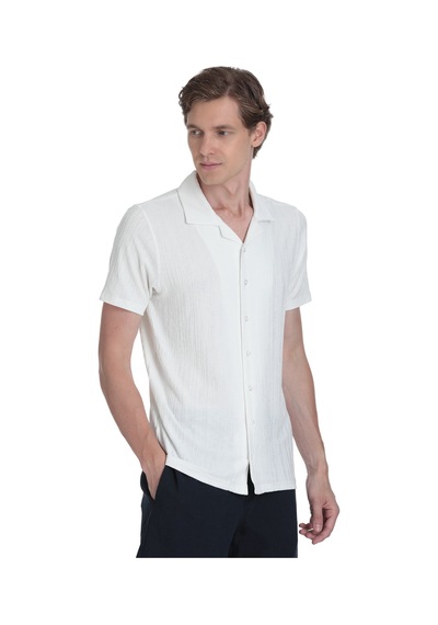 Hatemoğlu Beyaz Regular Fit Apaş Yaka Gömlek 35134 4111993