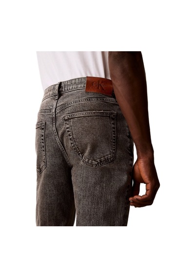 Calvin Klein Lv04rf928g Slim Taper Oyster Erkek Denim Pantolon Gri