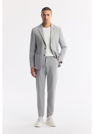 Avva Erkek Gri Mono Yaka Viskon Karışımlı Hafif Bi-stretch Blazer Comfort Slim Fit Ceket A51y4001 Avva Erkek Gri Mono Yaka Viskon Karışımlı Hafif Bi-stretch Blazer Comfort Slim Fit Ceket A51y4001