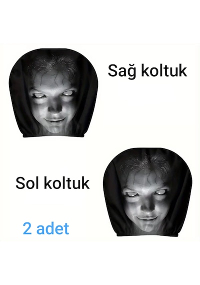 Dekoratif Oto Başlık Kılıfı / Maske 2'li