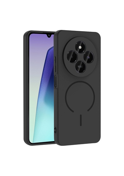 Zore Redmi 14c Kılıf M-safe Şarj Özellikli Ogaa Meta Kapak - Siyah