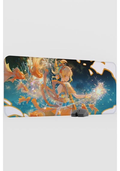 Yoimiya Genshin Impact Anime Gacha V3 - 90x40 Xxl Gaming Mouse Pad Fare Altlığı