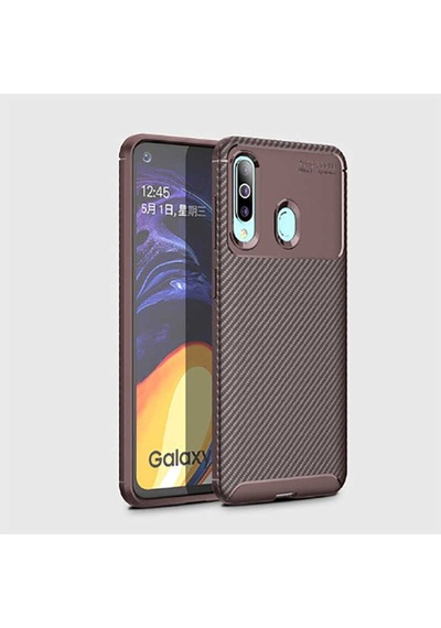 Rba Aksesuar Galaxy Uyumlu A20s Kılıf Rba Negro Silikon Kapak - Kahverengi Kahverengi