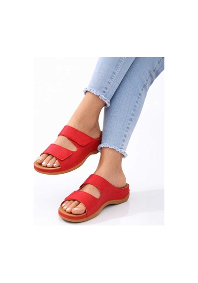 Look Life Kadın Kırmızı Jelly Cool Halluks Valgus Ortopedik Terlik - Anneler Günü Hediyesi Look Life Kadın Kırmızı Jelly Cool Halluks Valgus Ortopedik Terlik - Anneler Günü Hediyesi