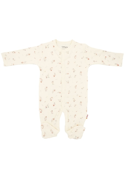 Tiffany Baby & Kids Tiffany Baby Clove Theme Patikli Bebek Tulumu 22040 Ekru