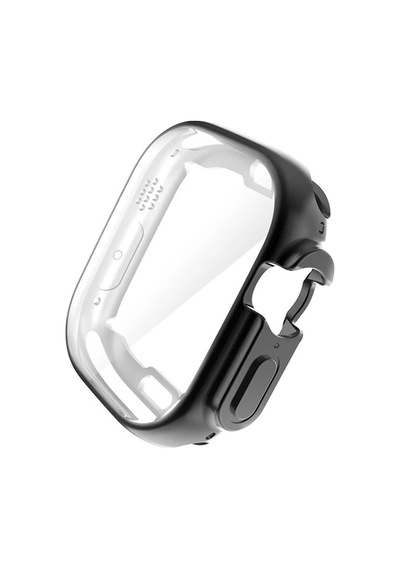 Caseonn Apple Watch Ultra 3 49mm Kılıf Ekran Korumalı 360 Tam Koruma Siyah