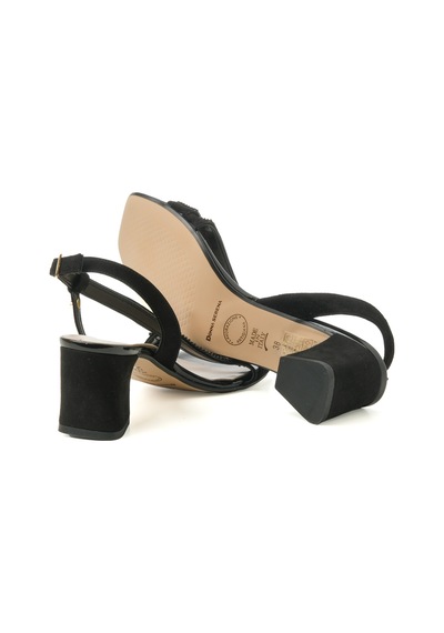 Sandalet Kadın 1c5210dp Donna Serena Camoscio Nero Siyah