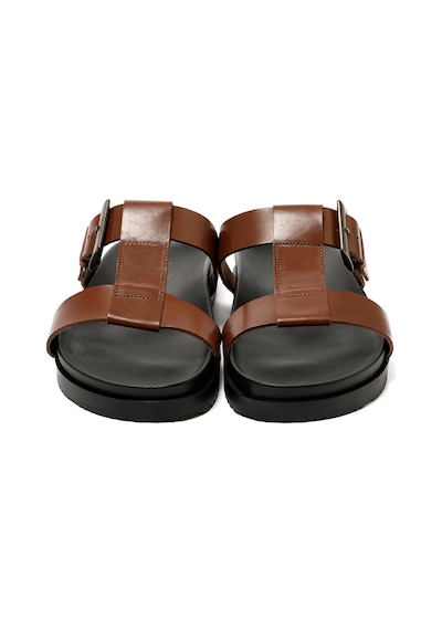 The Sandals Factory Brown Sandalet Erkek M7927 The Sandals Factory Leather Upper Sandals Brown