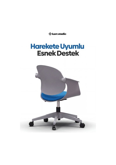Viola Çalışma Sandalyesi - Mavi