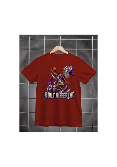 Segungear Builtdifferent Erkek Regular Fit Baskılı Spor Tişört Bordo - 933732552 Bordo