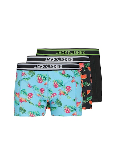 Jack & Jones Jack Jones Erkek 3'lü Boxer 12273099-b Çok Renkli
