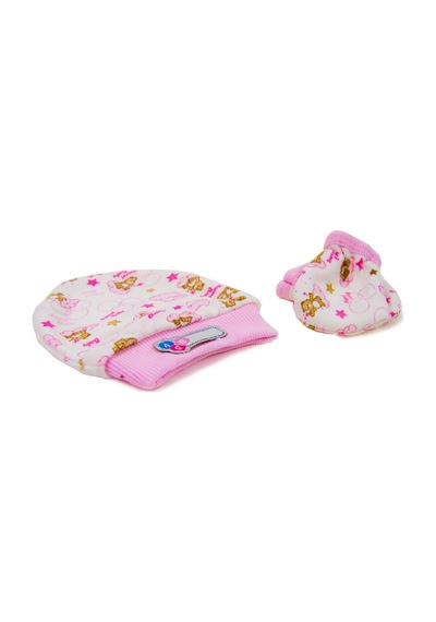 Cucul 5 Parça Hastane Çıkışı Kız Bebek Giyim Pembe Panda Pembe