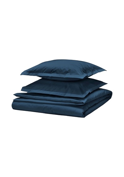 Ikea Hampflockel Çift Kişilik Nevresim Takımı 220 X 240 Cm Koyu Lacivert Koyu Mavi