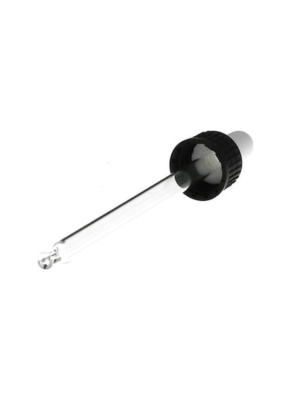 Cam Damlalıklı Siyah Beyaz Plastik Kapak 18 Mm 300 Adet