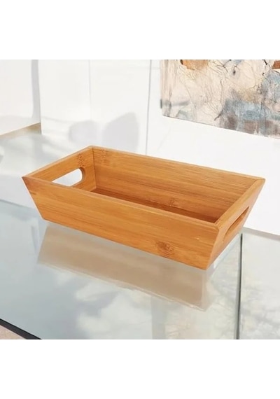Bambu Ekmek Sepeti, 23x13x7 Cm Ölçülerinde Sunumluk A